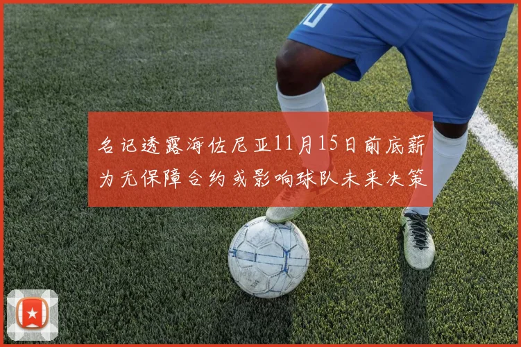名记透露海佐尼亚11月15日前底薪为无保障合约或影响球队未来决策